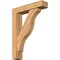 Ekena Millwork Funston Block Smooth Bracket w/ Offset Brace, Western Red Cedar, 5 1/2"W x 24"D x 32"H BKT0604X24X32FST05SWR - alternate 1